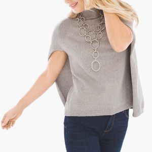 Chico's Trina Cape Pullover Sweater NWT Medium Size 1